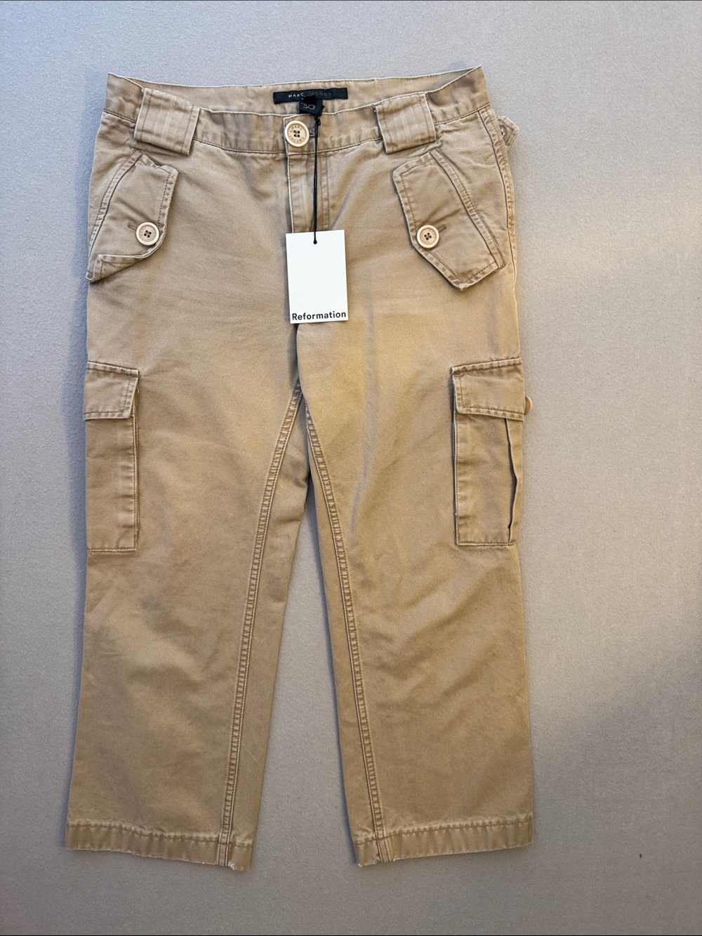 Vintage Marc Jacobs Cargo Pants Sz 6 Reformation Yellowjackets